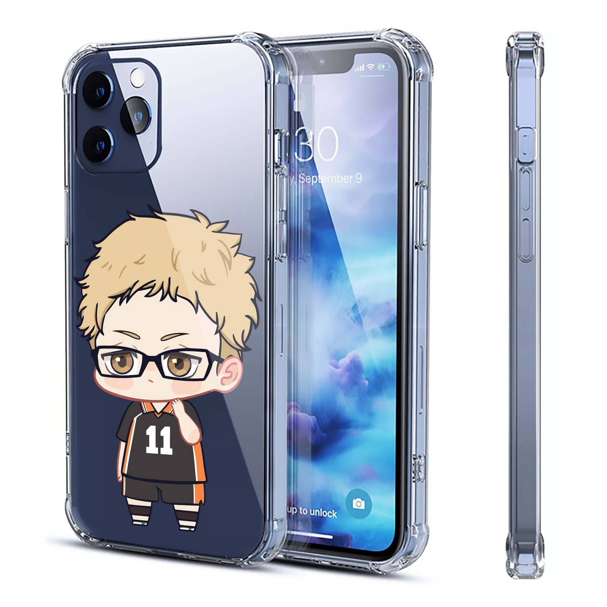 （画像用） ハイキュー!! Haikyu!! 【iPhone 12シリーズ対応】透明スマホケース（クリアソフトケース）